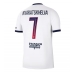 Paris Saint-Germain Khvicha Kvaratskhelia #7 Borta matchtröja 2026-27 Kortärmad Billigt Paris Saint-Germain Khvicha Kvaratskhelia #7 Borta matchtröja 2026-27 Kortärmad Billigt